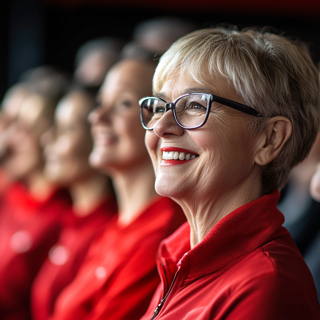 Групові заняття для пенсіонерів у залі